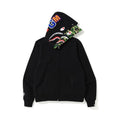 Bathing Shark and ape head print Hoodie Autumn and Winter Fashion Brand Cardigan Zipper Hoodie Youth Fashion NextBlock