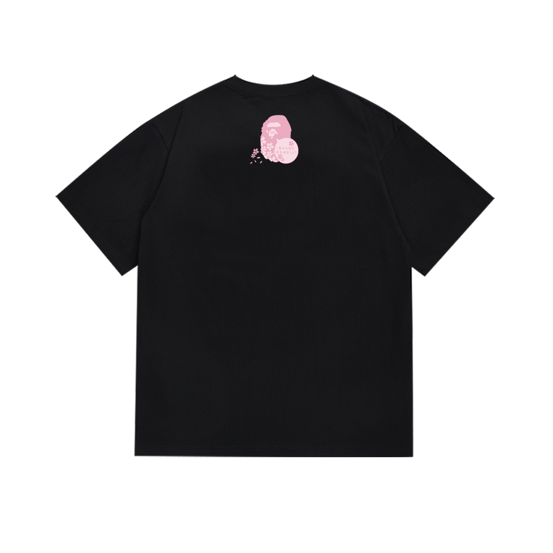 Bathing Shark and ape head print T-Shirt NextBlock