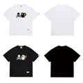 Bathing Shark and ape head print T Shirts NextBlock
