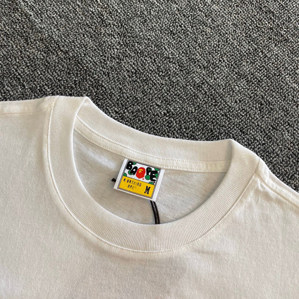 Bathing Shark and ape head print T-Shirt NextBlock