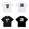 Bathing Shark and ape head print T Shirts NextBlock
