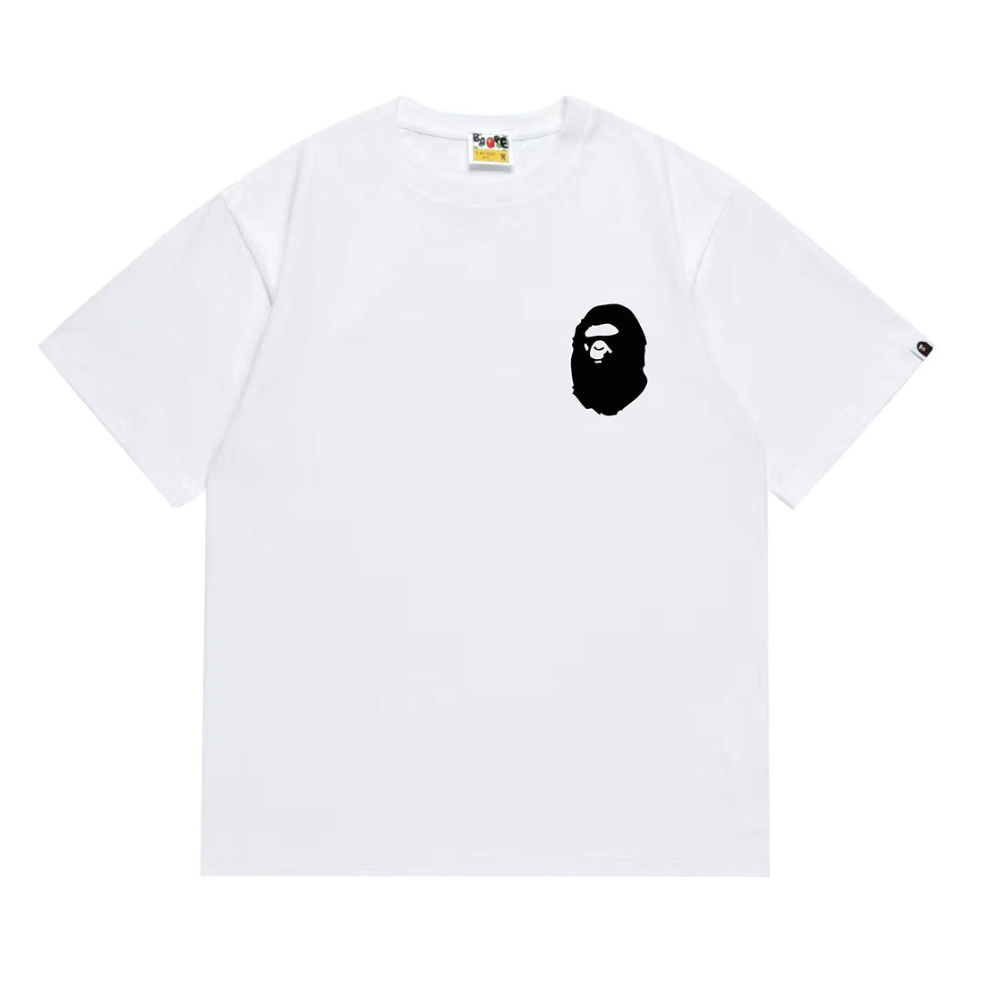 Bathing Shark and ape head print T-Shirt NextBlock