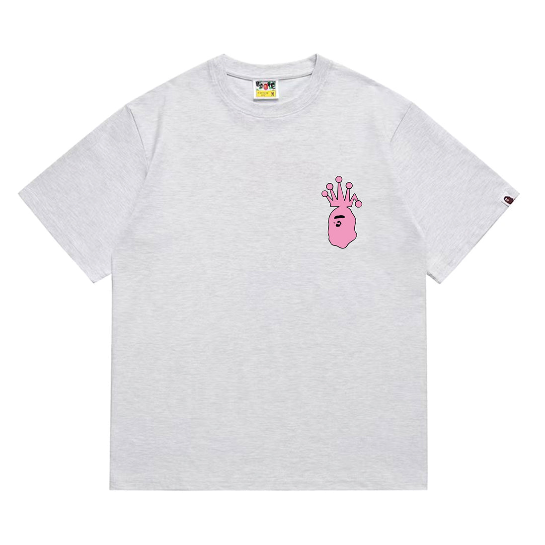 Bathing Shark and ape head print T-Shirt NextBlock