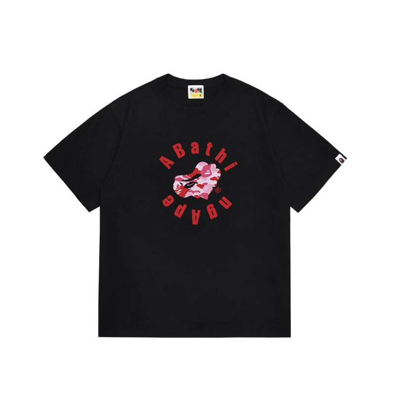 Bathing Shark and ape head print T Shirts NextBlock