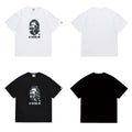 Bathing Shark and ape head print T Shirts NextBlock