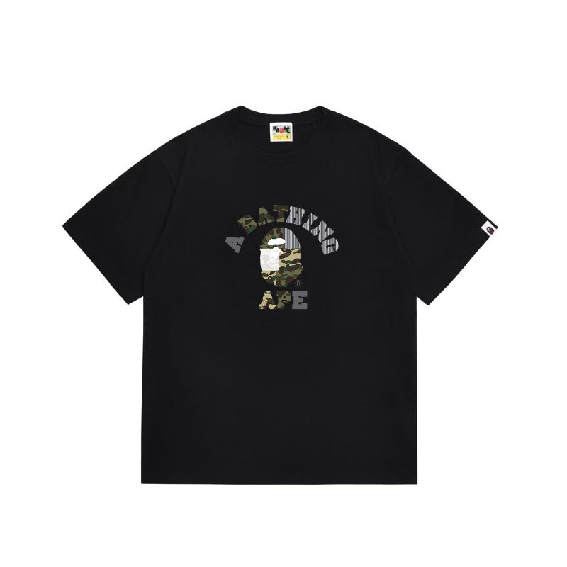 Bathing Shark and ape head print T Shirts NextBlock