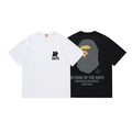 Bathing Shark and ape head print T-Shirt NextBlock