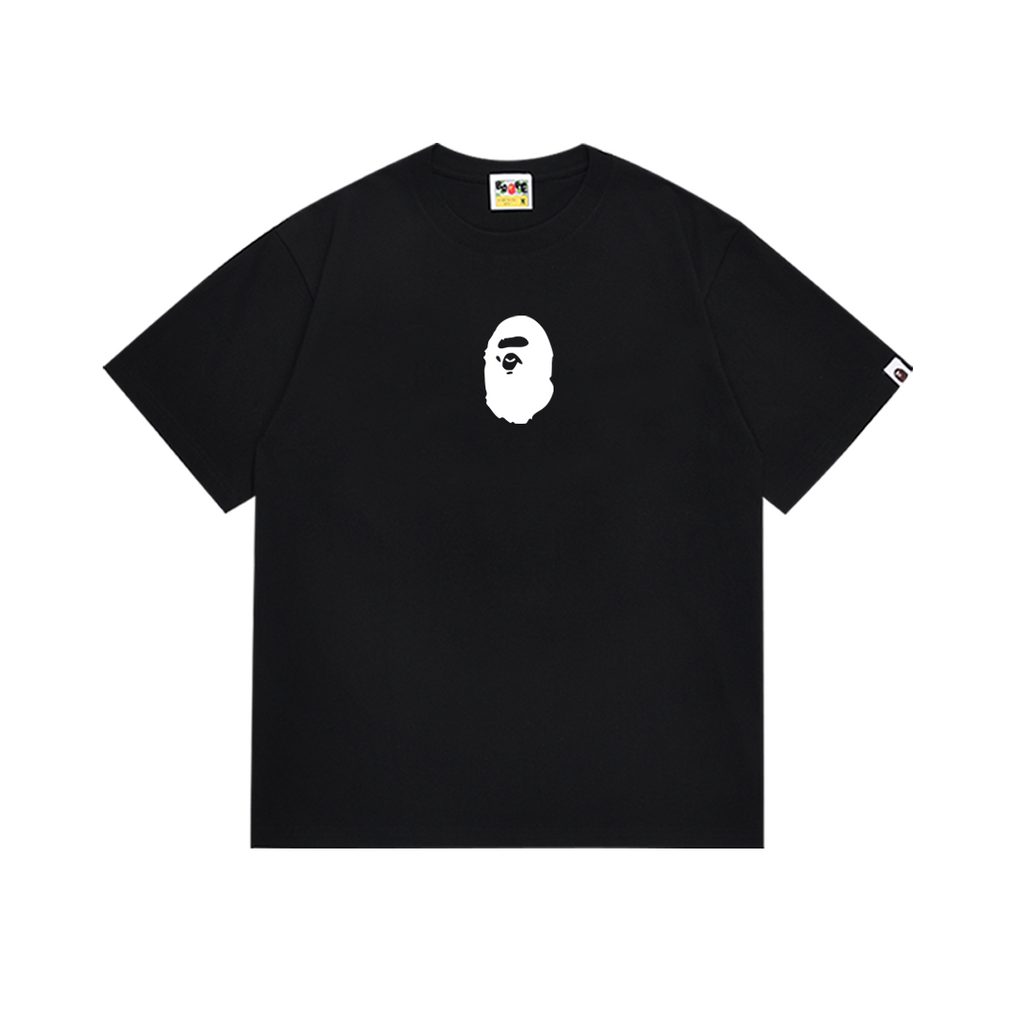 Bathing Shark and ape head print T-Shirt NextBlock