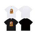 Bathing Shark and ape head print T Shirts NextBlock