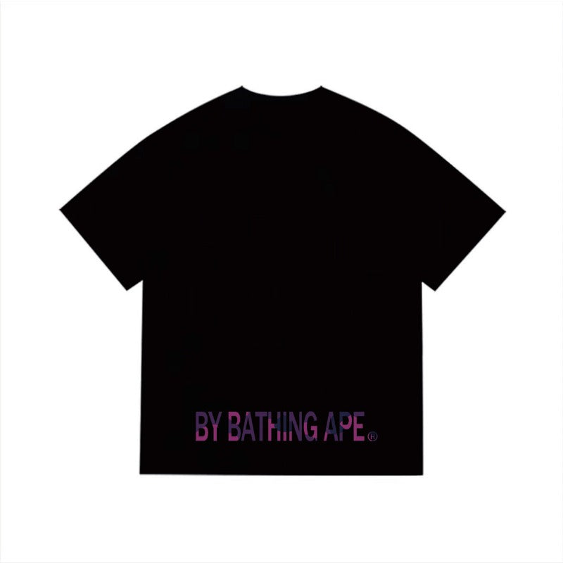 Bathing Shark and ape head print T Shirts NextBlock