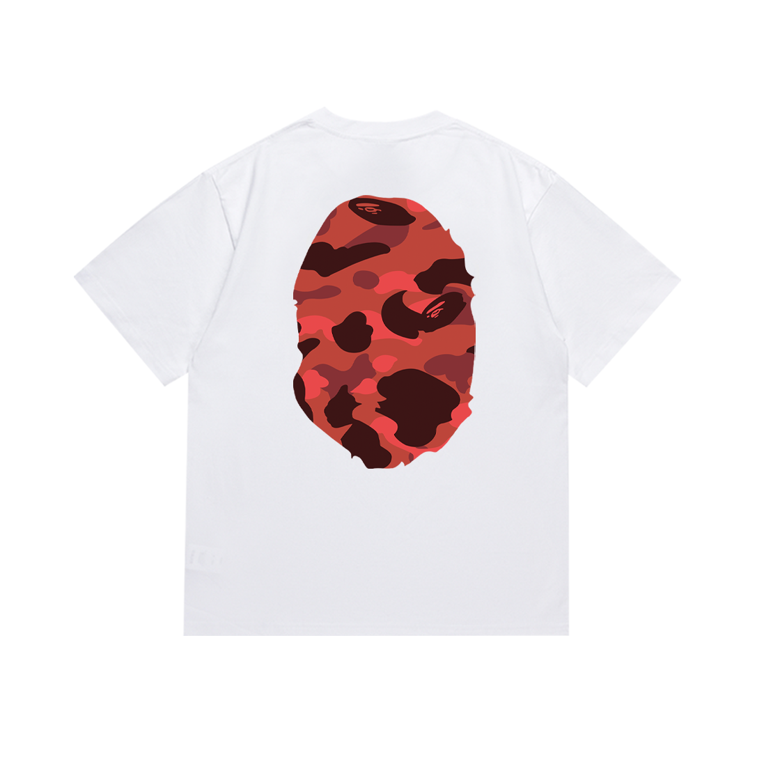 Bathing Shark and ape head print T-Shirt NextBlock