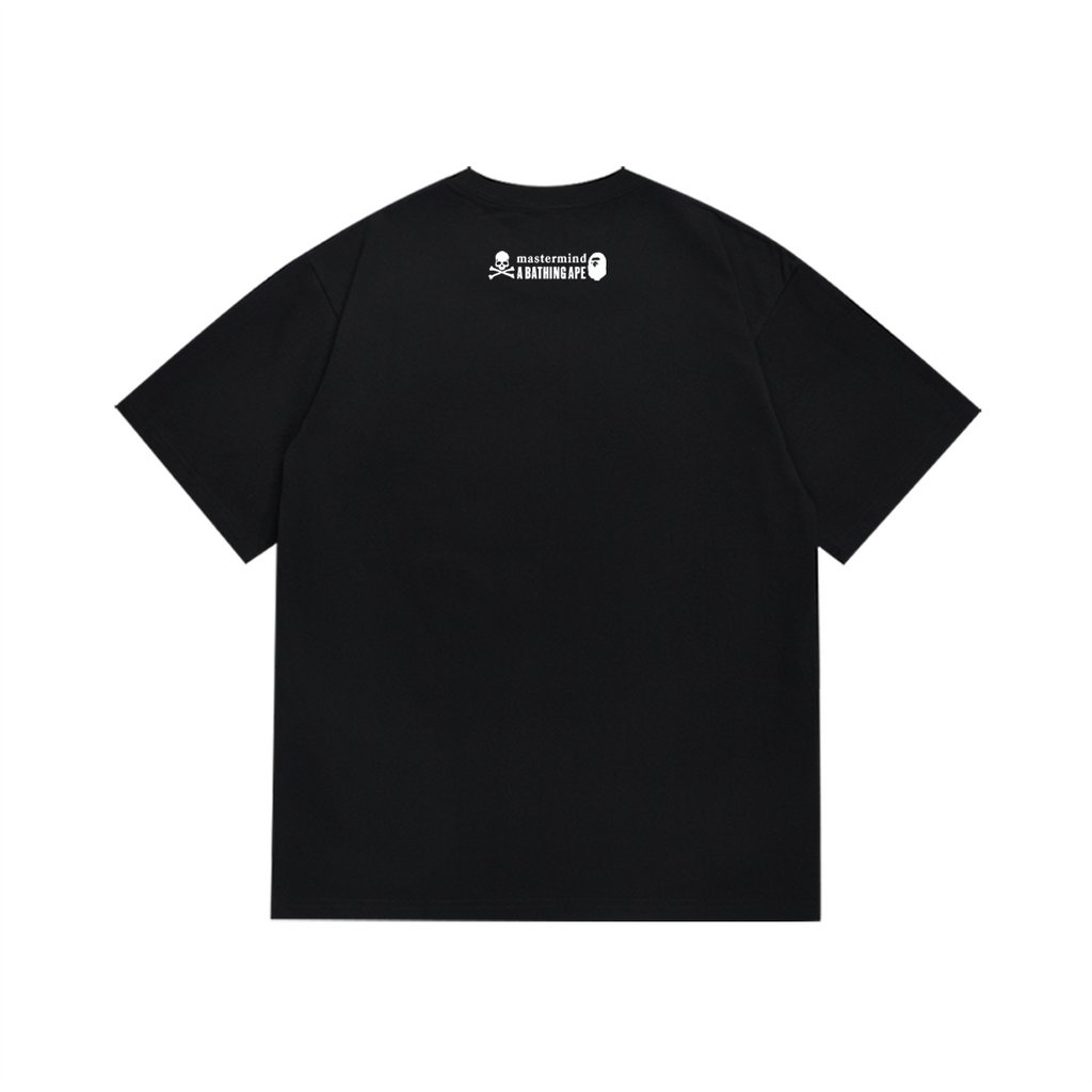 Bathing Shark and ape head print T-Shirt NextBlock