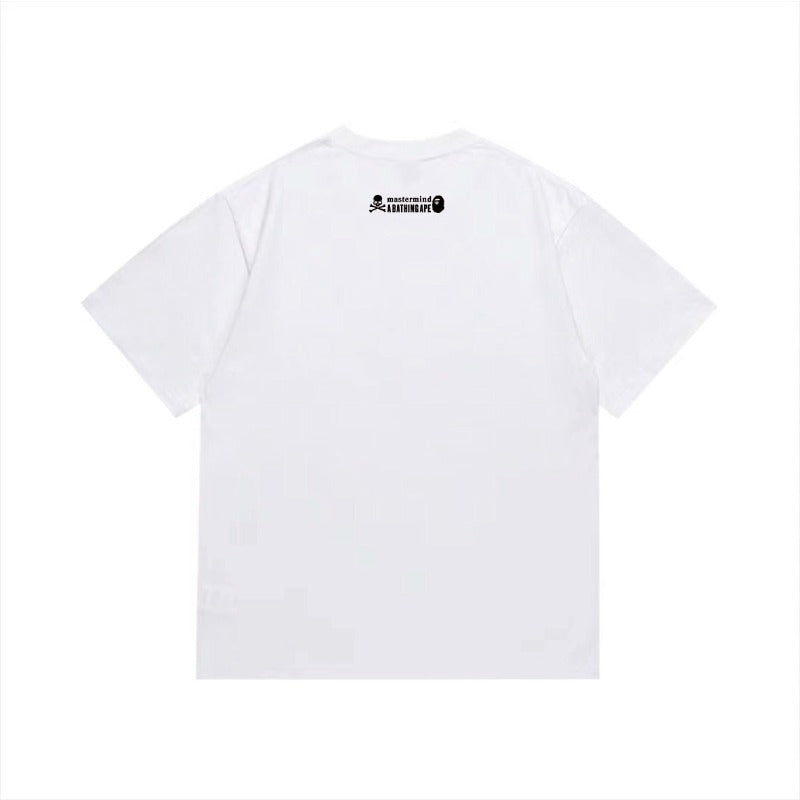 Bathing Shark and ape head print T Shirts NextBlock
