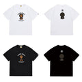 Bathing Shark and ape head print T Shirts NextBlock