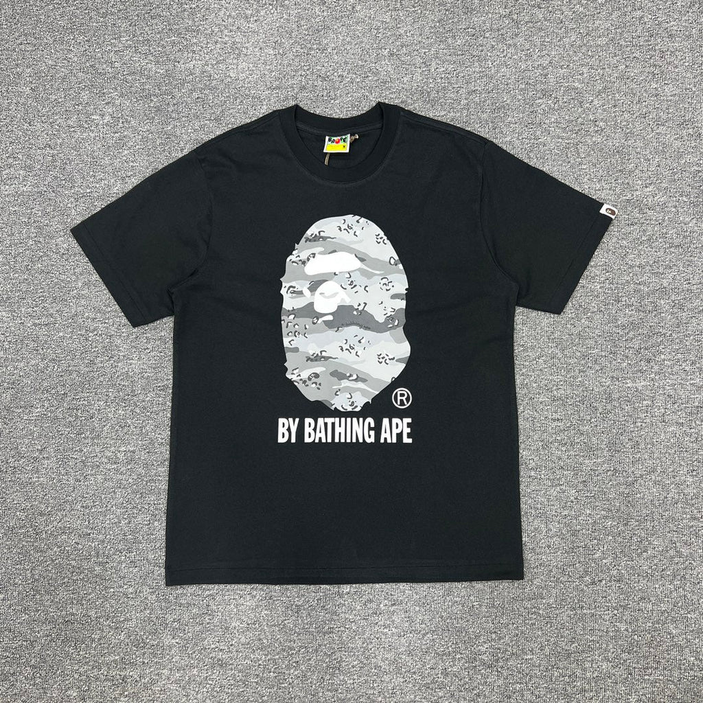 Bathing Shark and ape head print T-Shirt NextBlock