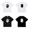 Bathing Shark and ape head print T Shirts NextBlock