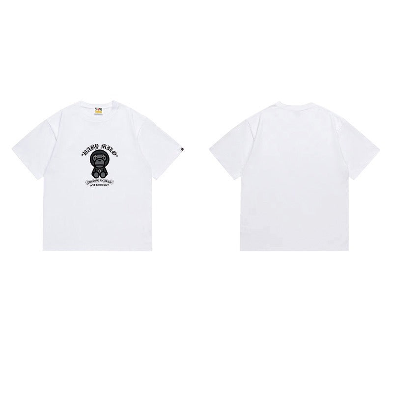 Bathing Shark and ape head print T Shirts NextBlock