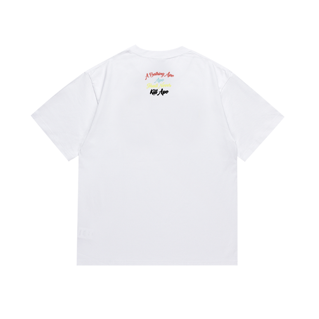 Bathing Shark and ape head print T-Shirt NextBlock