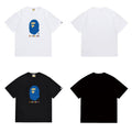Bathing Shark and ape head print T Shirts NextBlock