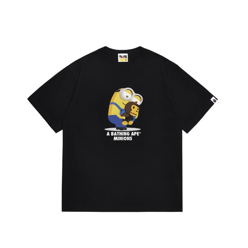 Bathing Shark and ape head print T Shirts NextBlock