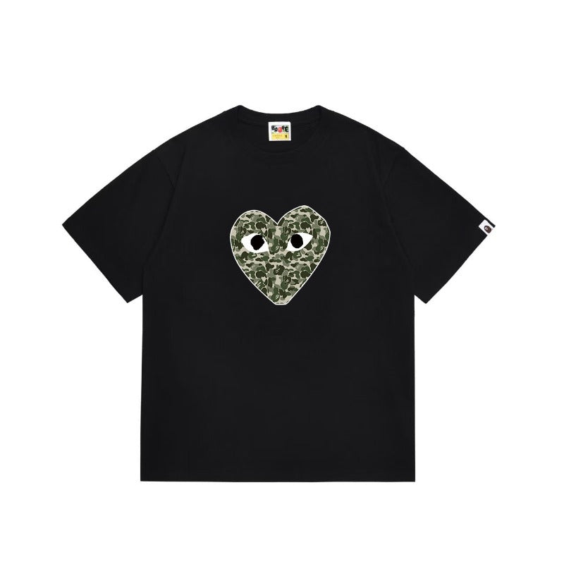 Bathing Shark and ape head print T Shirts NextBlock