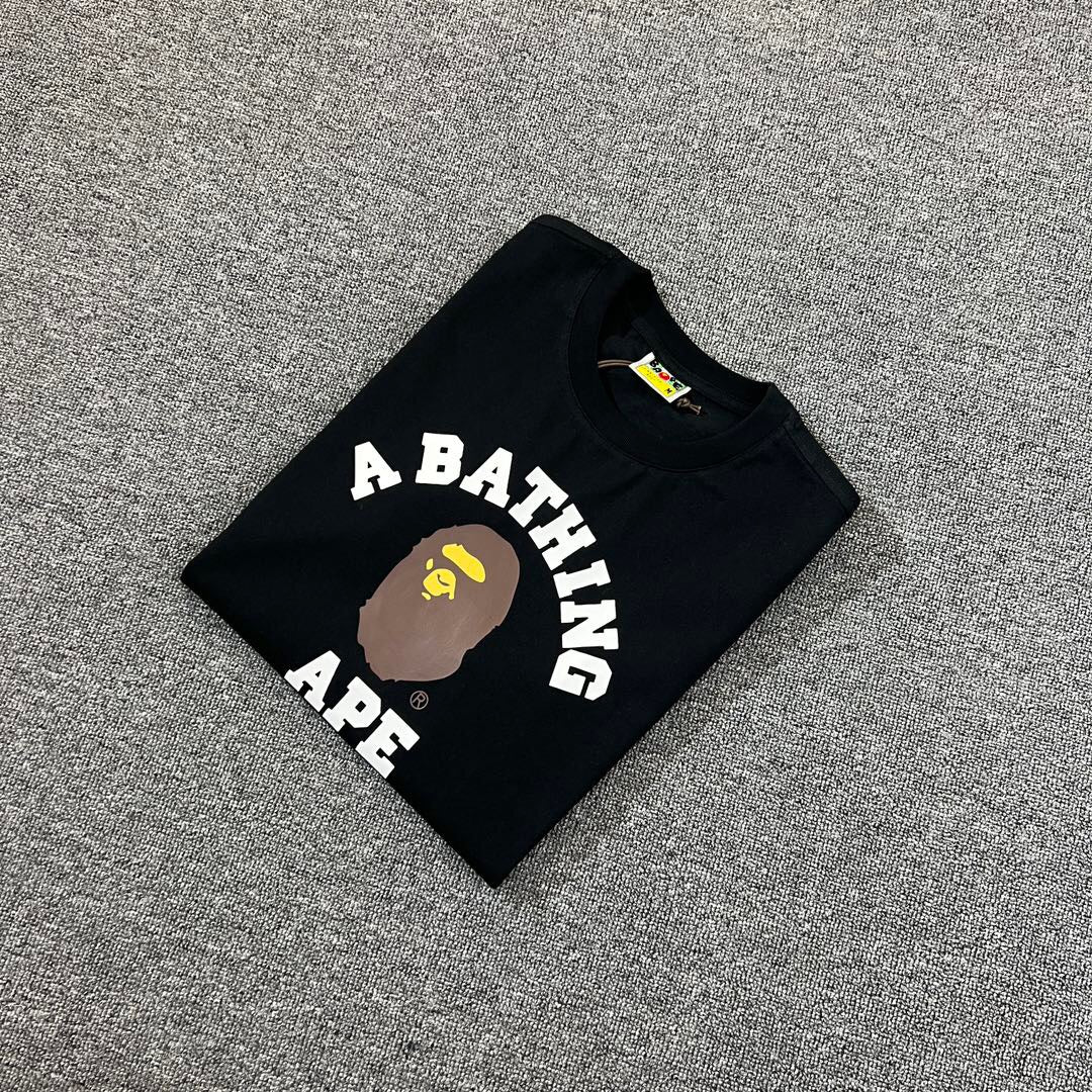 Bathing Shark and ape head print T-Shirt NextBlock