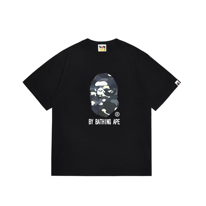 Bathing Shark and ape head print T Shirts NextBlock