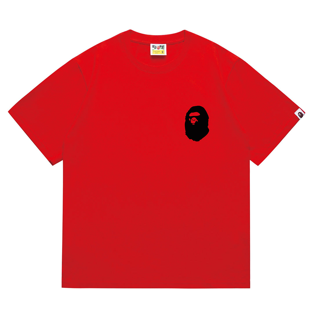 Bathing Shark and ape head print T-Shirt NextBlock