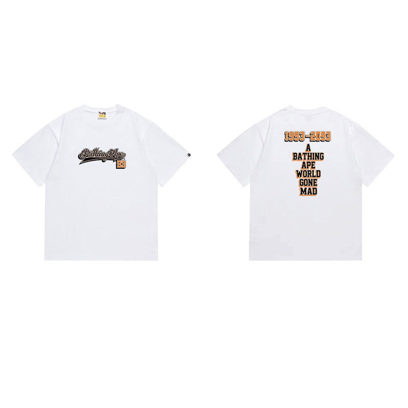 Bathing Shark and ape head print T Shirts NextBlock