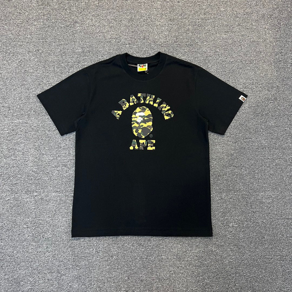 Bathing Shark and ape head print T-Shirt NextBlock