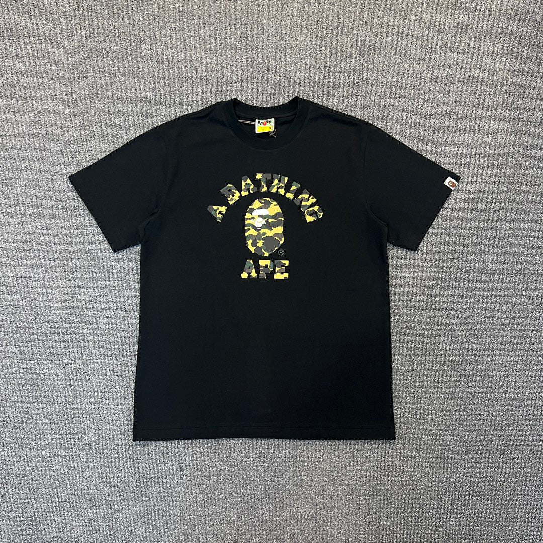 Bathing Shark and ape head print T-Shirt NextBlock