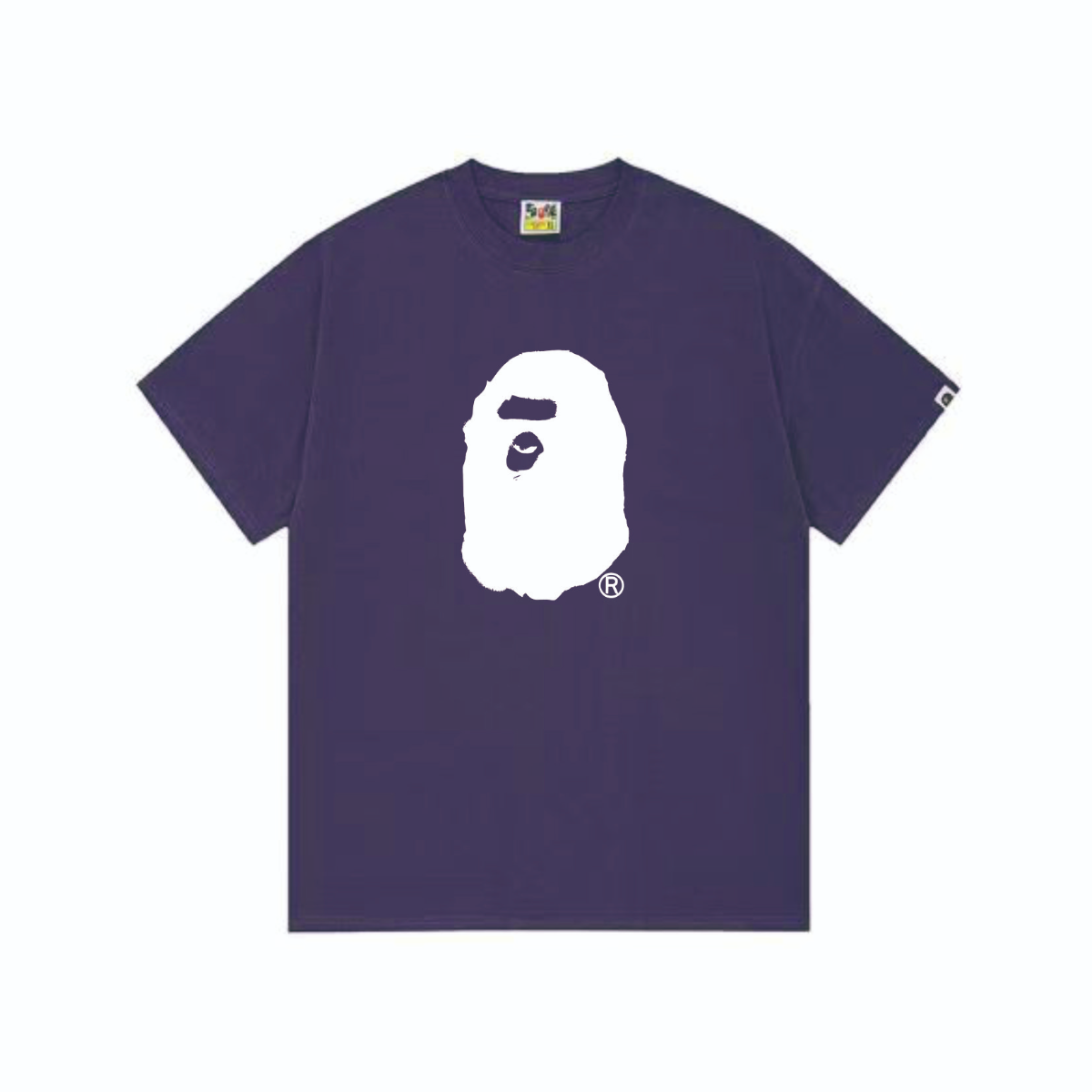 Bathing Shark and ape head print T-Shirt NextBlock