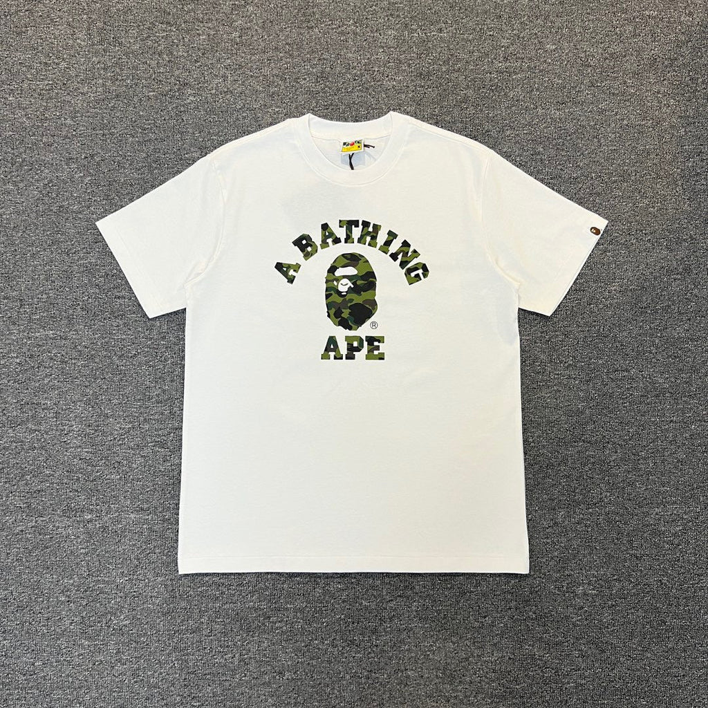 Bathing Shark and ape head print T-Shirt NextBlock