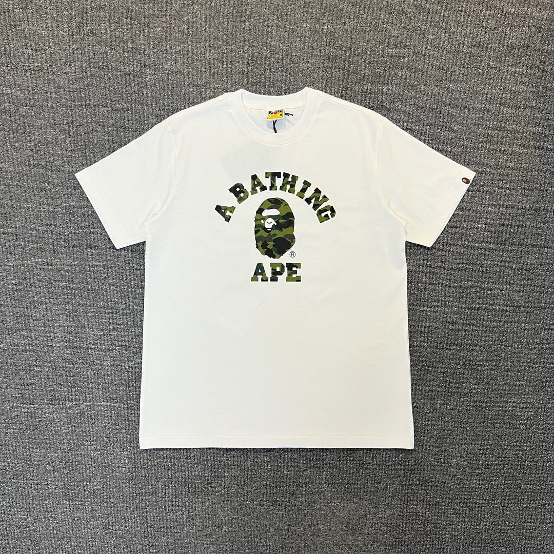 Bathing Shark and ape head print T-Shirt NextBlock