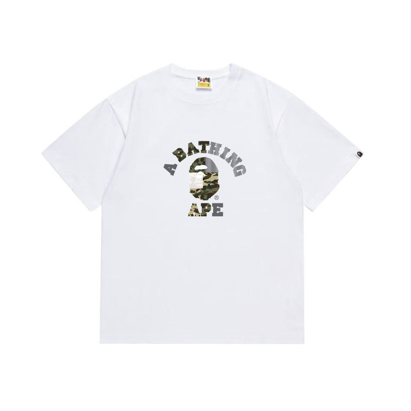 Bathing Shark and ape head print T Shirts NextBlock