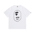 Bathing Shark and ape head print T-Shirt NextBlock