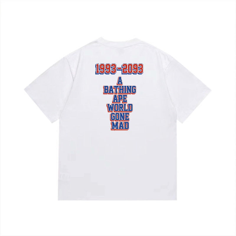 Bathing Shark and ape head print T Shirts NextBlock