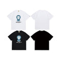 Bathing Shark and ape head print T Shirts NextBlock