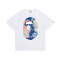 Bathing Shark and ape head print T-Shirt NextBlock
