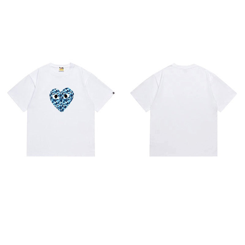 Bathing Shark and ape head print T Shirts NextBlock