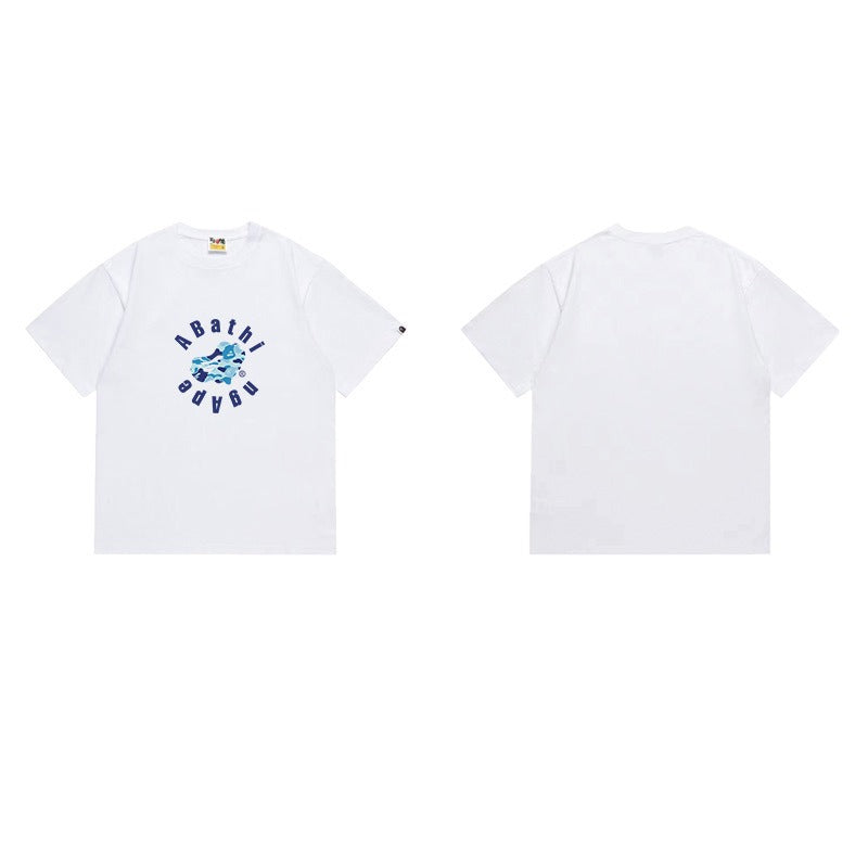 Bathing Shark and ape head print T Shirts NextBlock