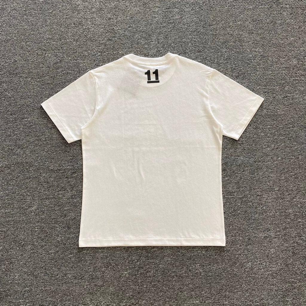 Bathing Shark and ape head print T-Shirt NextBlock