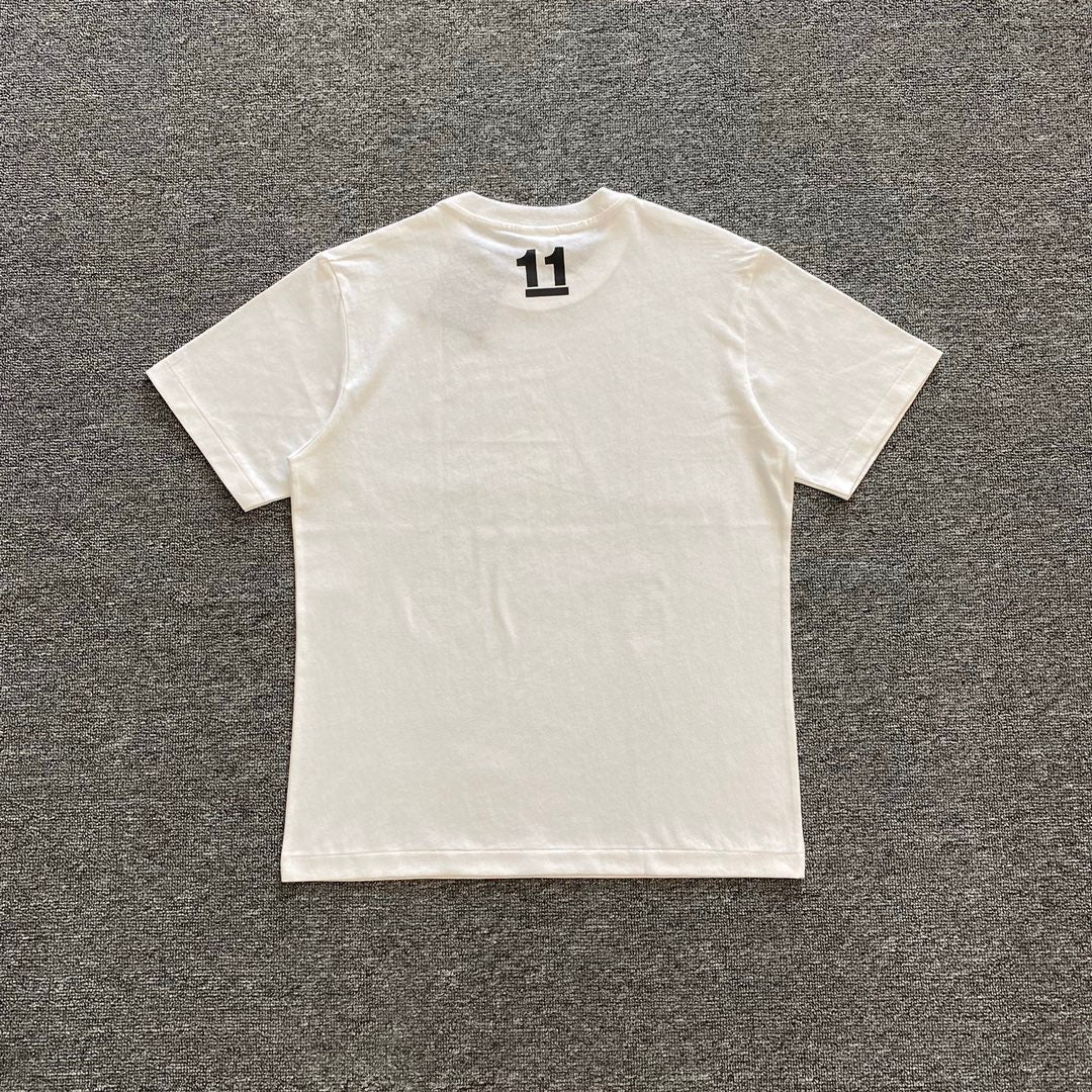 Bathing Shark and ape head print T-Shirt NextBlock