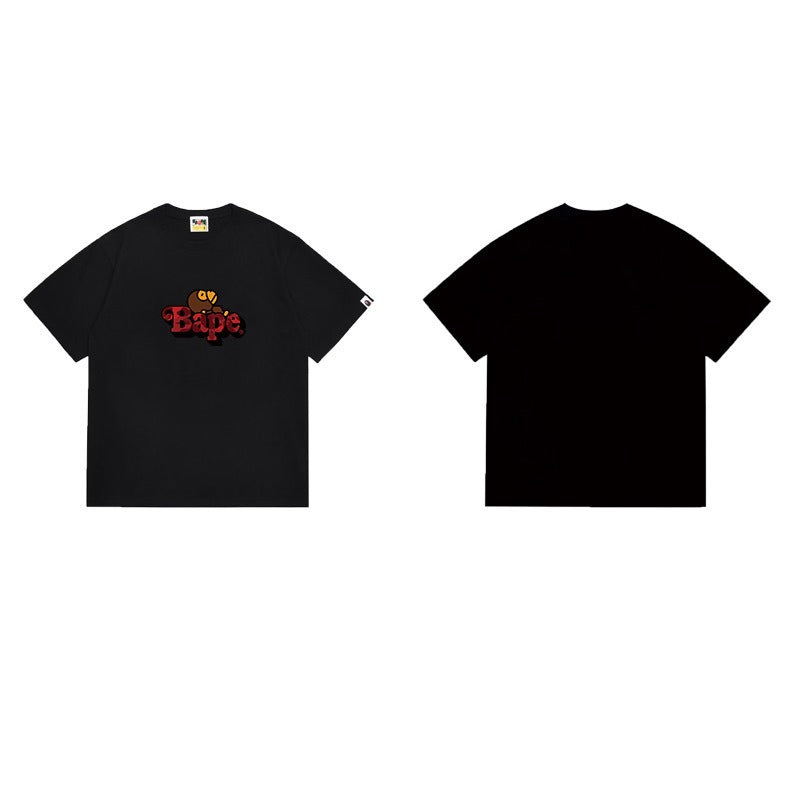 Bathing Shark and ape head print T Shirts NextBlock