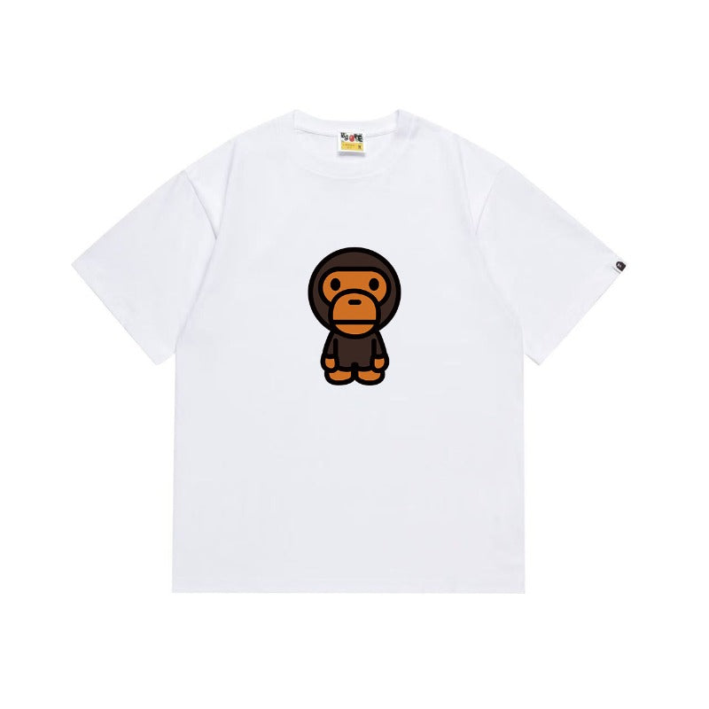 Bathing Shark and ape head print T Shirts NextBlock