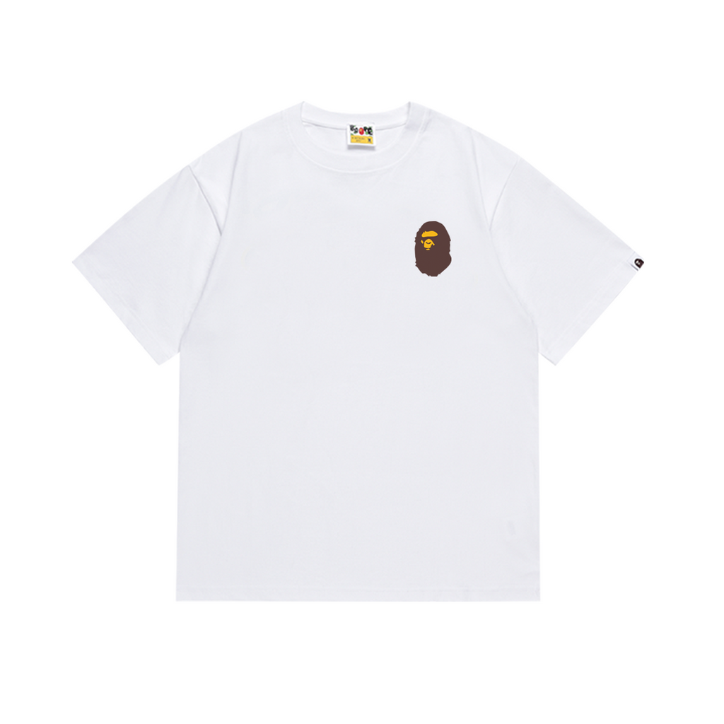 Bathing Shark and ape head print T-Shirt NextBlock