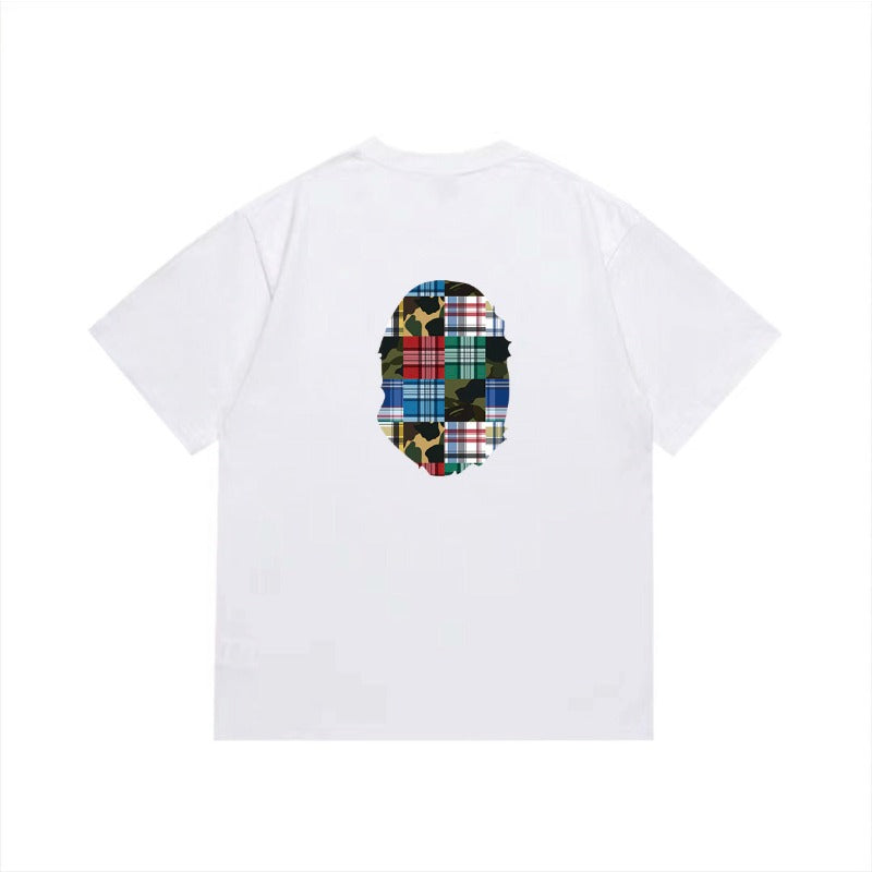 Bathing Shark and ape head print T Shirts NextBlock