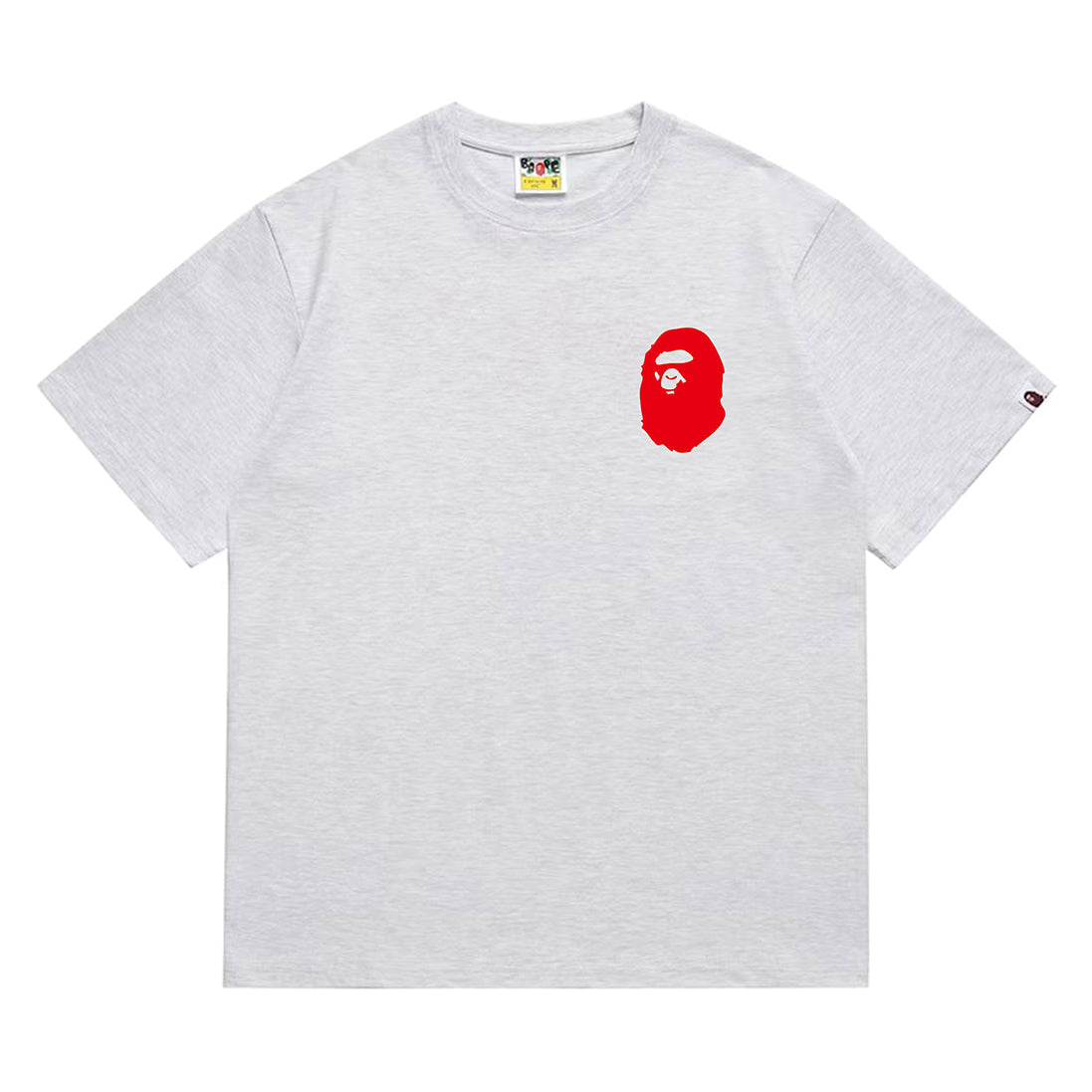 Bathing Shark and ape head print T-Shirt NextBlock