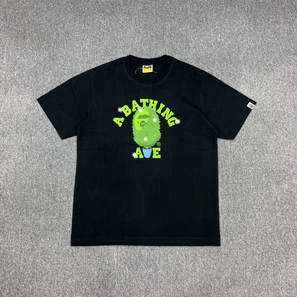 Bathing Shark and ape head print T-Shirt NextBlock