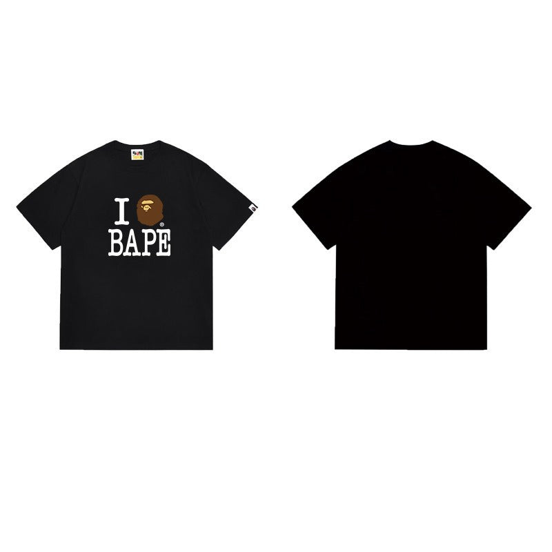 Bathing Shark and ape head print T Shirts NextBlock